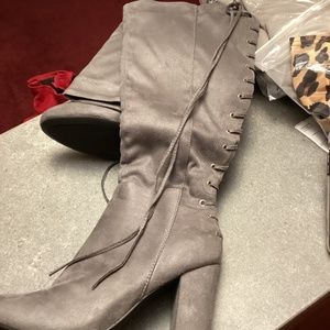 Grey boots